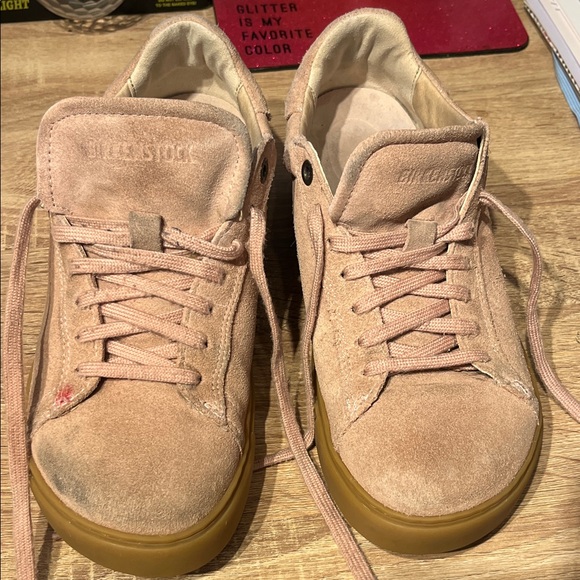 Birkenstock Shoes - Birkenstock Blush Suede Lace-Up Shoes sneakers